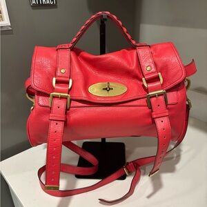 Mulberry Vibrant Pink Leather Satchel